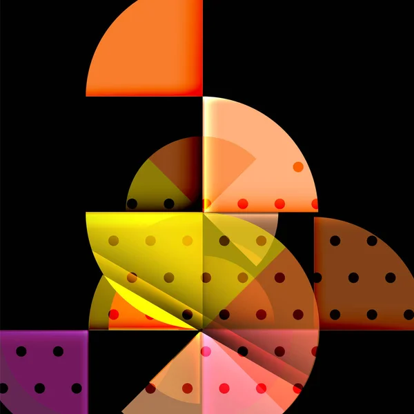 Geometrischer Kreis abstraktes Banner — Stockvektor