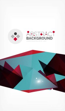 Işıkları ile üçgen tasarım iş şablonu