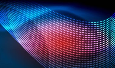 Pürüzsüz neon dalga