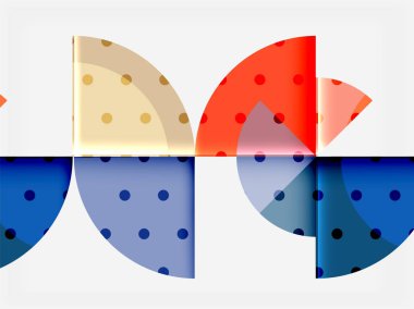 Siyah arka plan üzerine daire öğeleri