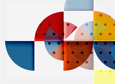 Siyah arka plan üzerine daire öğeleri