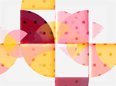 Geometrik daire soyut afiş