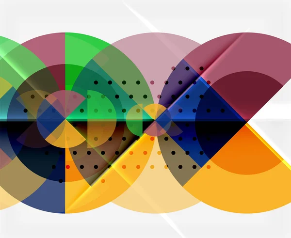 Banner abstract al cercului geometric — Vector de stoc