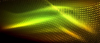 Soyut dalga koyu, parlak hareket üzerinde parlayan