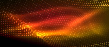 Soyut dalga koyu, parlak hareket üzerinde parlayan