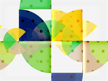 Geometrik daire soyut afiş