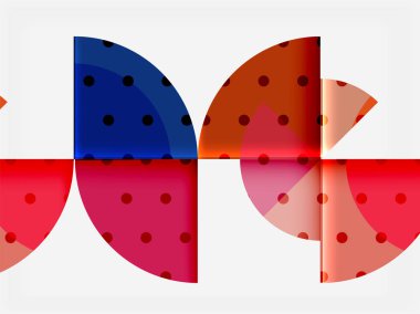 Geometrik daire soyut afiş