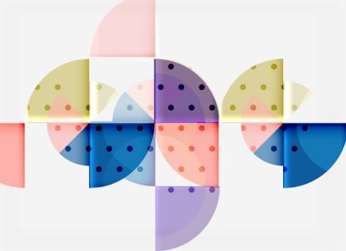 Geometrik daire soyut afiş