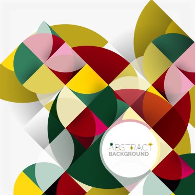 Modern geometrik arka plan daire