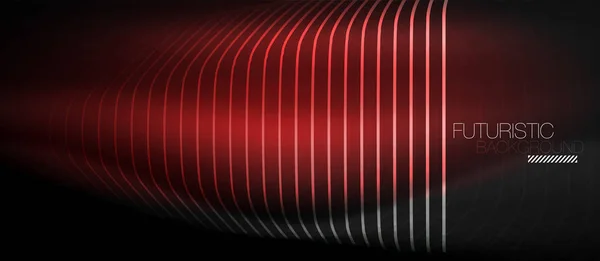 Неоновые светящиеся технологические линии — стоковый вектор