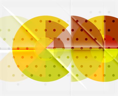 Geometrik daire soyut afiş