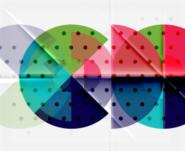 Geometrik daire soyut afiş