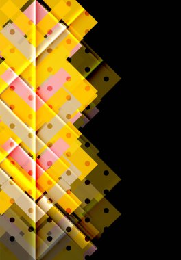 Siyah arka plan üzerinde renkli oklar