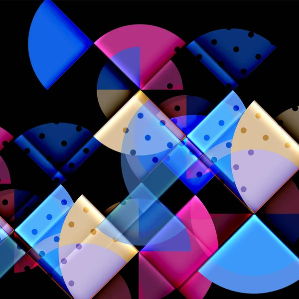 Geometrik daire soyut afiş