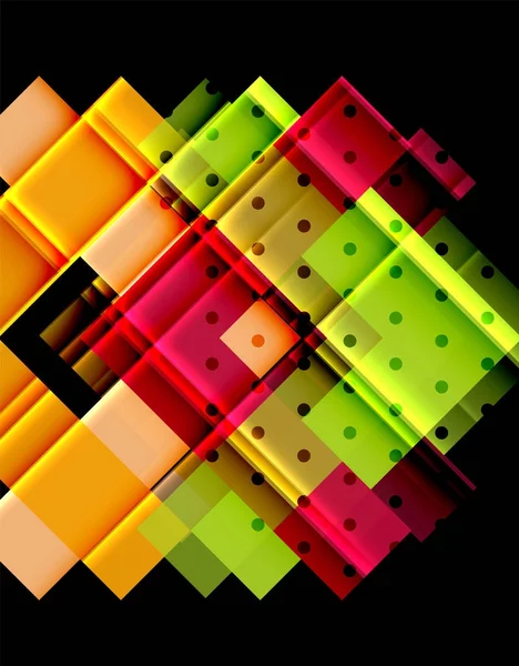 Siyah arka plan üzerinde renkli oklar