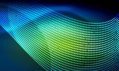 Pürüzsüz neon dalga