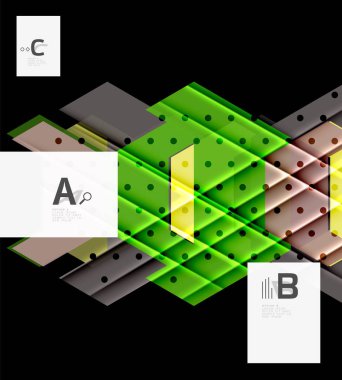 Üçgenler ve geometrik şekiller arka plan soyut