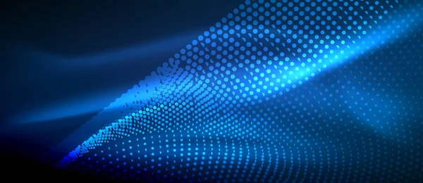 Soyut dalga koyu, parlak hareket üzerinde parlayan