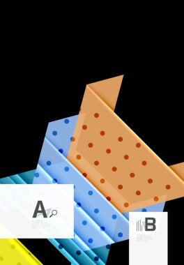 Üçgenler ve geometrik şekiller arka plan soyut