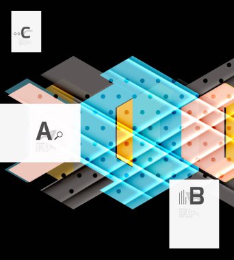 Üçgenler ve geometrik şekiller arka plan soyut