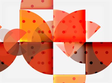 Geometrik daire soyut afiş