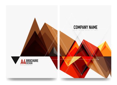 İş broşürü kapak düzeni, el ilanı a4 şablonu