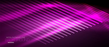 Neon mor pürüzsüz dalga dijital arka plan