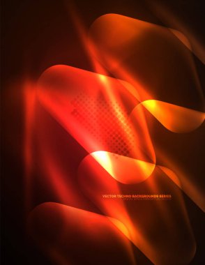 Renk techno arka plan parlak ışıklı objektif mercek parlamaları