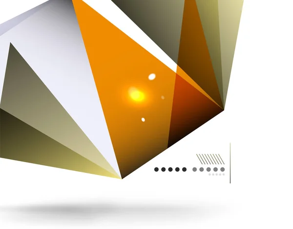 Geometrická abstraktní trojúhelník pozadí — Stockový vektor