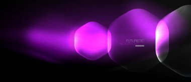 Neon altıgen arka plan