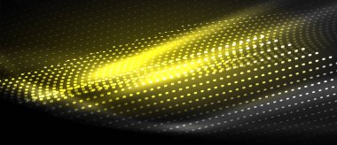 Neon pürüzsüz dalga dijital arka plan