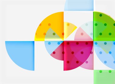 Siyah arka plan üzerine daire öğeleri