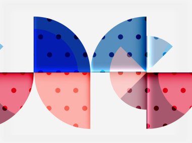 Siyah arka plan üzerine daire öğeleri