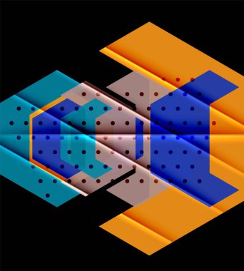 Üçgenler ve geometrik şekiller arka plan soyut