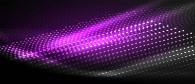 Neon pürüzsüz dalga dijital arka plan