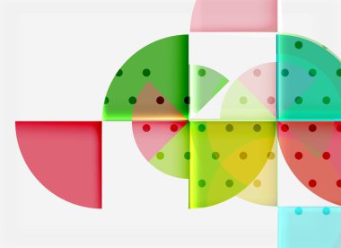 Geometrik daire soyut afiş