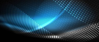 Neon pürüzsüz dalga dijital arka plan