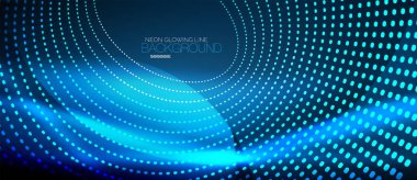Neon pürüzsüz dalga dijital arka plan