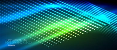 Neon pürüzsüz dalga dijital arka plan