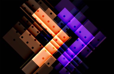 Siyah arka plan üzerinde renkli oklar