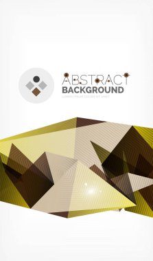 Işıkları ile üçgen tasarım iş şablonu