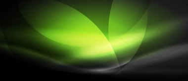 Parlayan dalga neon akan eğri arka plan vektör