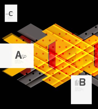 Üçgenler ve geometrik şekiller arka plan soyut