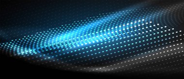 Neon pürüzsüz dalga dijital arka plan
