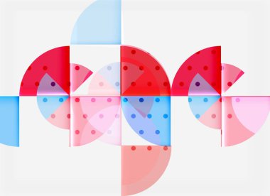 Siyah arka plan üzerine daire öğeleri