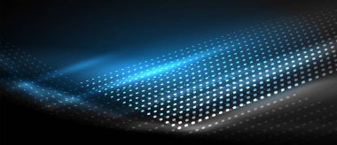 Neon pürüzsüz dalga dijital arka plan