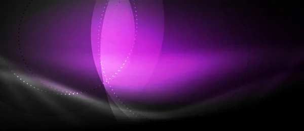 Вектор світиться хвиля неонова крива фону — стоковий вектор