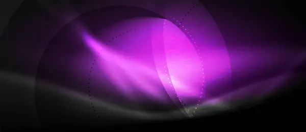 Векторная светящаяся волна неоновая текущая кривая фона — стоковый вектор