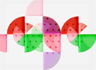 Siyah arka plan üzerine daire öğeleri