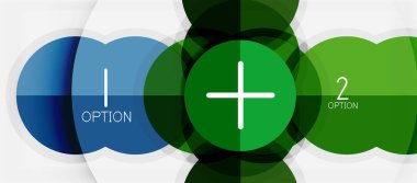 Kağıt geometrik daire afiş şablon